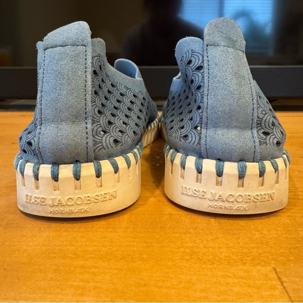 ILSE Jacobsen Hornbak Laser Cut, Tulip Shoes, Blue, Size 38/7 - Picture 6 of 12